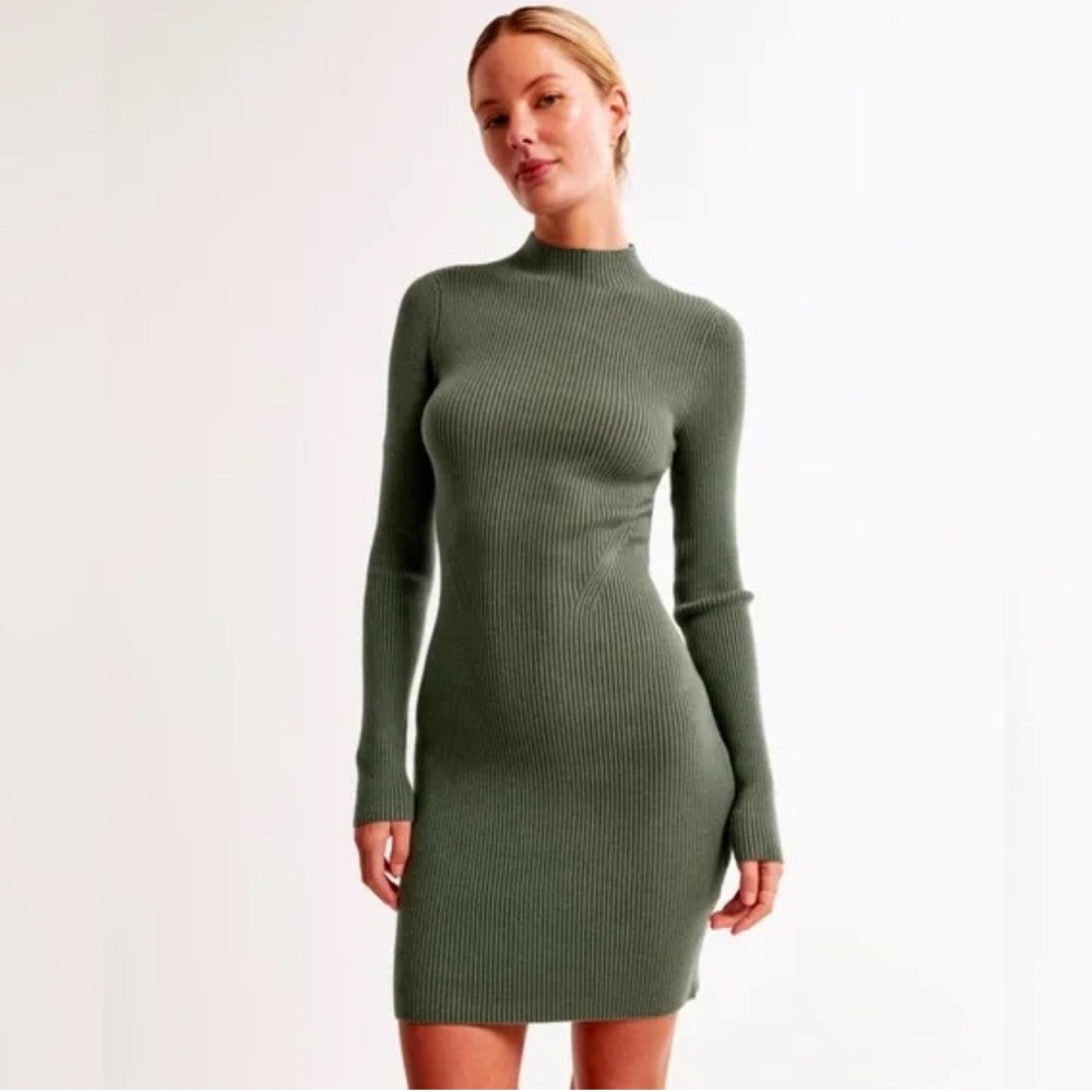 Abercrombie The A&F Paloma Long-Sleeve Mini Dress